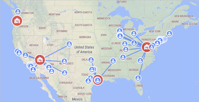 Distribution Network Maps